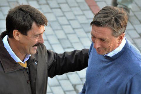 Köztársaságielnökök baráti találkozója (és indulás a kerékpártúrára)